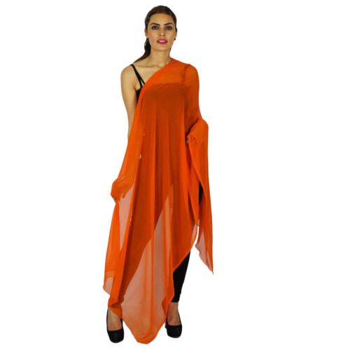 Indian Dupatta Neck Wrap Chunni Scarf Hijab Shawl Fashion Women Stole-NDP657