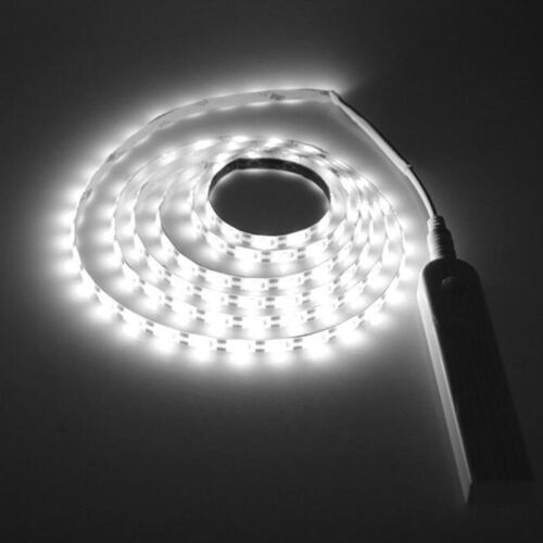 Battery Powered LED Strip Light Wireless PIR Motion Sensor Wardrobe House Lamp 
