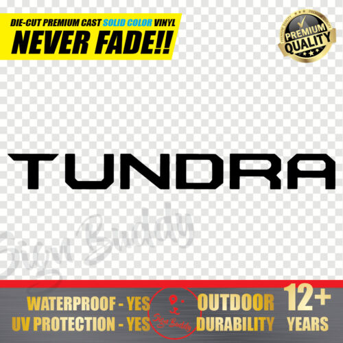 Tailgate Vinyl Decal Letter Insert Sticker 2014-2019 Super White TOYOTA TUNDRA