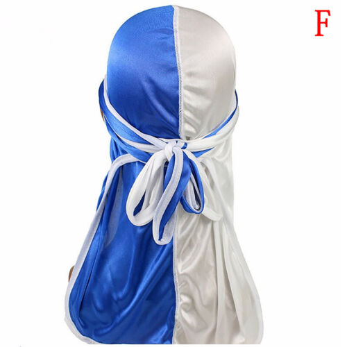 Women Men Silky Durag Head Wrap Cap Summer Bandannas Rag Hat Solid Fashion  IY