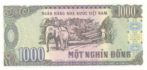 VIETNAM 2pcs x 1000 Dong UNC Paper note 1988