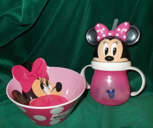 Details about  / DISNEY MINNIE MOUSE CHILD/'S DINNER SET BOWL AND CUP //CONTAINER