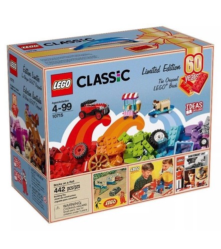 Lego classic bricks on a roll set 10715-60th anniversary limited edition