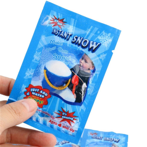4 packs de fausse neige instantanée magique pour le jeu sensoriel Frozen DecorZ 