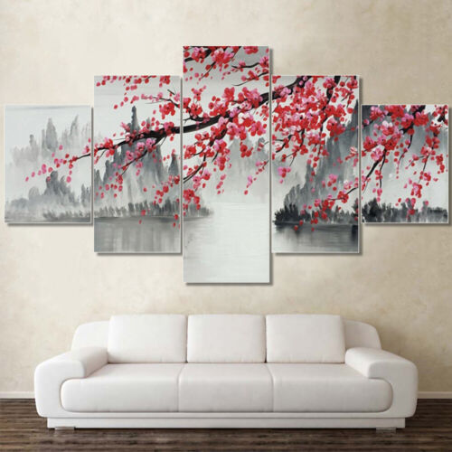 Chinese Painting Scenery 5 piece HD Poster Art Wall Home Decor Canvas Print 