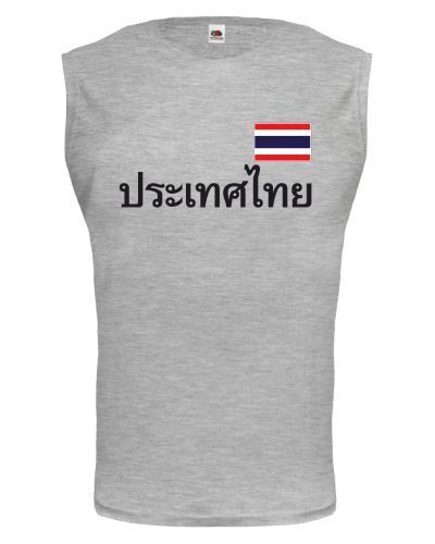 Unisex Muskelshirt ärmellos Tank Top Thailand Thai Asien asia Flagge Reise flag 