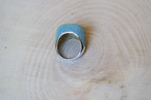 Details about  /  925 Sterling Silver Handmade Authentic Turkish Turquoise Ladies Ring Size 8