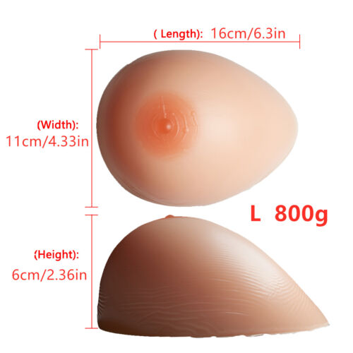 Realistic Silicone Breast Forms Breasts Fake Chest for Crossdress Boobs Enhancer