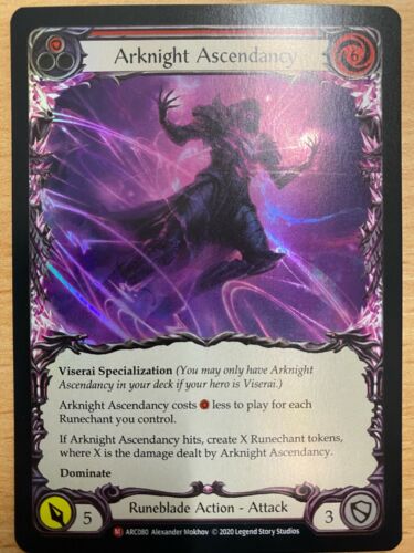 Flesh and Blood Unlimited Arcane Rising Arknight Ascendancy Foil ARC080