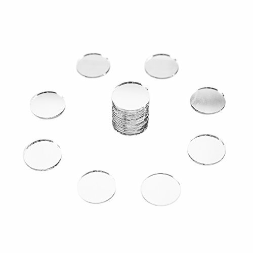 Mini 1/"Inch Small Round Glass Mirror Circles for Art /& Craft Decoration-50 Piece