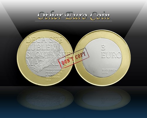 Bi-Metallic Commemorative Coin SLOVENIA 3 EURO 2019 PREKMURJE UNC NEW