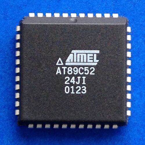PLCC-44 Atmel 8-bit Microchip California 24JC Sealed AT89C52-24JI 24MHz 