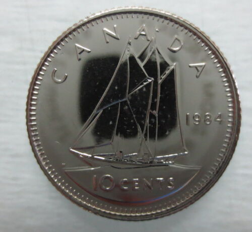 1984 CANADA 10 CENTS PROOF-LIKE DIME COIN