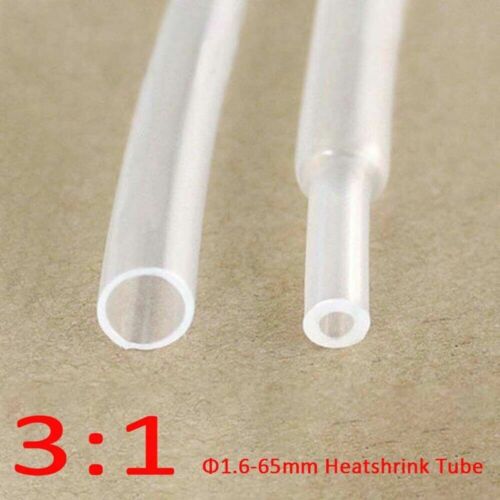 Details about   3:1 Clear 1.6mm-39mm Heatshrink Tube Heat Shrink Tubing Waterproof Glue Lined 