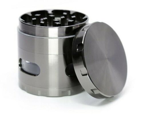 Herb Grinder Crusher-2.2" & 4 Pieces Aluminum Alloy with Side Window W/ Scraper 
