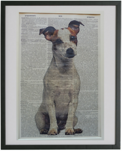 terrier poster dictionary art Jack Russell Terrier Print No.702 terrier gifts 