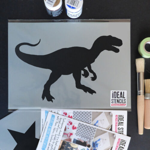 T-REX Dinosaur Stencil Kids Room Wall DÃ©cor Art Craft Paint Reusable Stencils