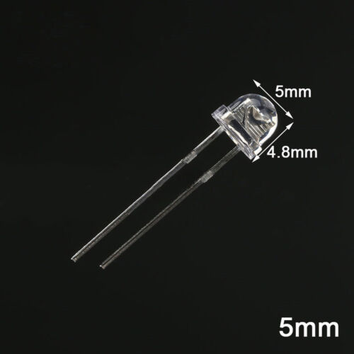 3-10mm LED Diodes Light Round//Straw Hat//Flat//Rectangle//Piranha Clear//DIFFUSED US