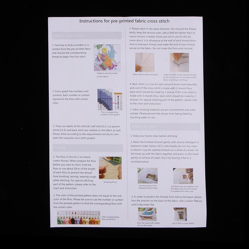 Tiger Bee Stamped Cross Stitch Kit for Beginners 14CT Counted Dimensions DIY