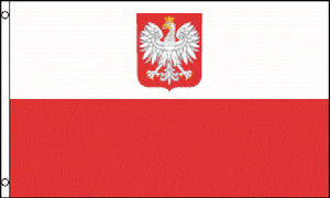 2x3 Poland Polska Eagle 2/'x3/' House Banner grommets Super Polyester