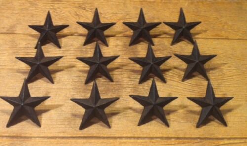 Home Decor 0170-02110 Cast Iron Texas Star Nails Large 31/2" Wide Set of 12 