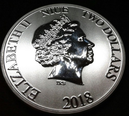 Mickey Mouse 2018 1 oz Silver Disney Niue Lunar Year of Dog Coin Free Capsule