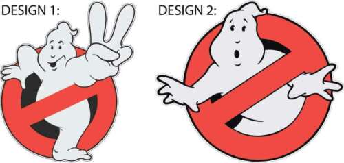 Vinyl Decal Ghostbusters Movie /No Ghost Allowed LOGO /Halloween Vinyl Sticker 