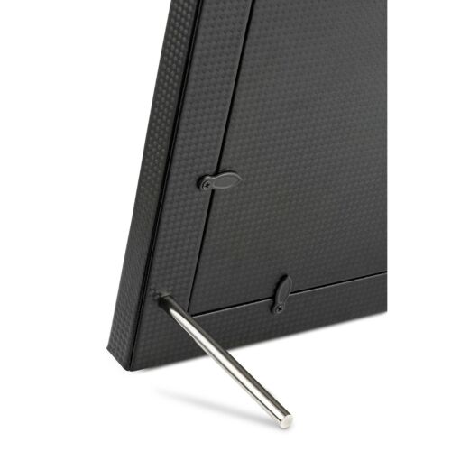 Glenor Co 11x14 Picture Frame Carbon Fiber Design w// Stand /& Mat for 8x10 Black