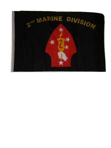 12x18 12"x18" USMC 2nd Division Sleeve Flag Boat Car Garden 