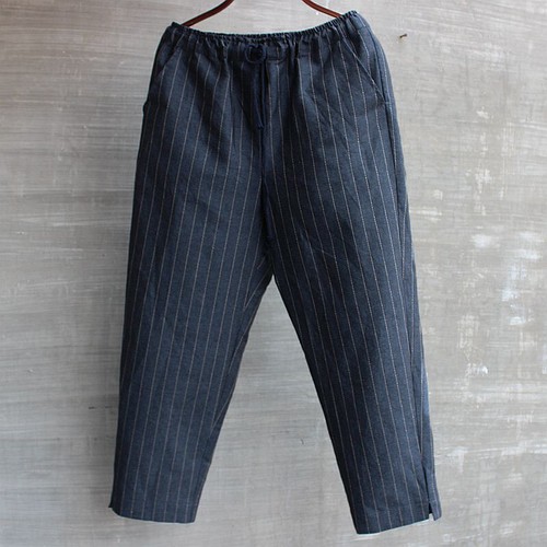 Mens Vintage Plain Striped Trousers Casual Hippie Baggy Pants Slacks Bottoms NEW