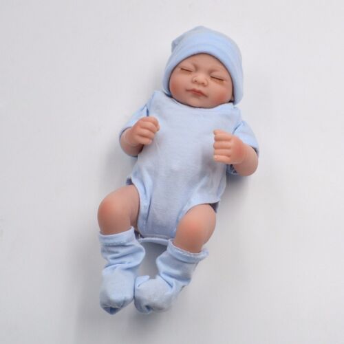 11/" Full Body Silicone Reborn Preemie Baby Boy Doll Real Sleeping Kids Bath Toy