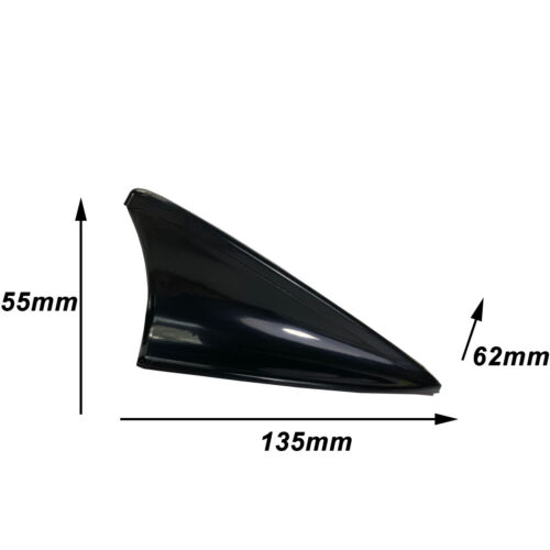 Details about  / Universal Painted Gloss Shiny Black Roof Dummy Shark Fin Antenna #K W1 E1