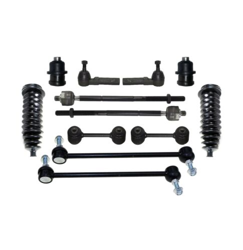 12 Pc Steering /& Suspension Kit Ball Joints Tie Rods Sway Bar for Chrysler Dodge