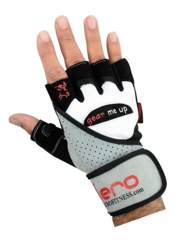 Islero Fitness Weightlifting Gloves Gym Straps GEL Wrist Wrap Cycling wheelchair