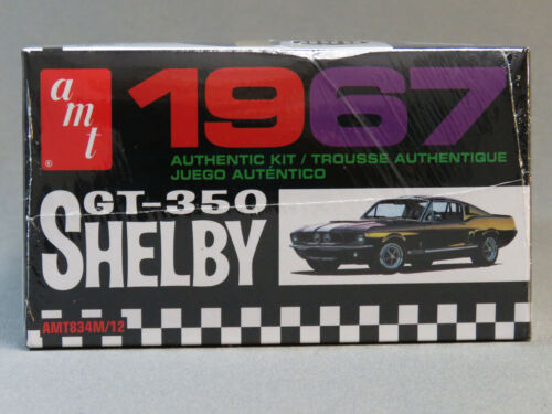 AMT 1967 SHELBY GT-350 MODEL RACE CAR KIT plastic 1:25 Scale Mustang AMT834 NEW 