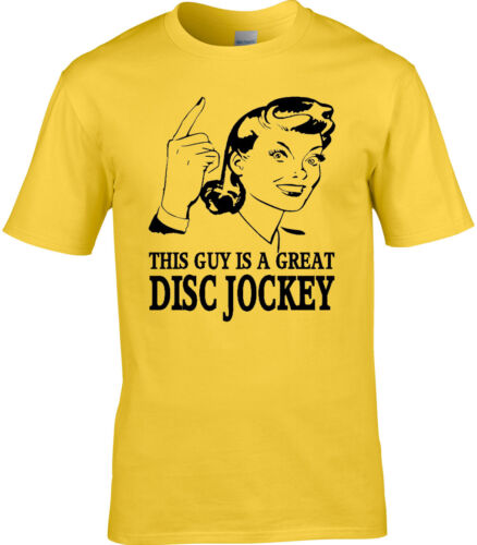 Dj T-Shirt Hommes Idée Cadeau Occupation Disque Jockey Club Musique Vinyle