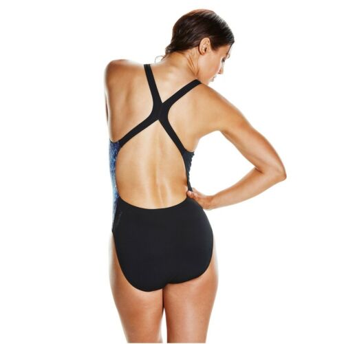 UV-Schutz-UPF 50+ Speedo Damen Badeanzug Schwimmanzug Poweback Endurance 
