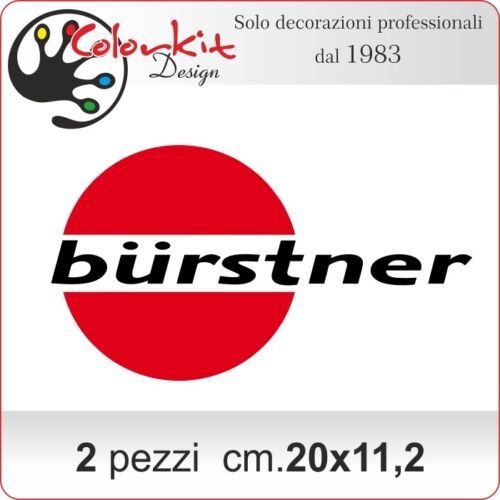 Scritta adesiva camper Burstner cm.20x11,2 by Colorkit-Cod.001330 2 pezzi