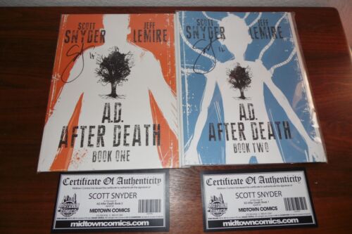 After Death Book One /& Two Signed by Scott Snyder from Batman W//COA #1 /& #2 Details about  / A.D