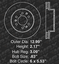 OE Replacement 2009 Chevy Tahoe Non Police Pkg Rotors Ceramic Pads F