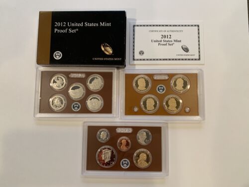 Rare 2012-S US Mint Proof Set With Original Box and COA 14 Coin Set
