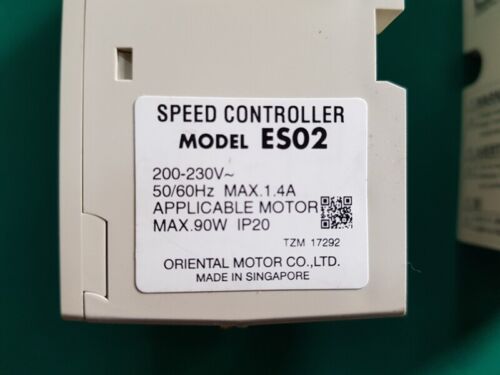 LOT OF 3UNITS ORIENTALMOTOR SPEED CONTROLLER ES02