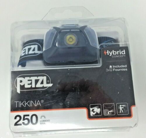 Petzl Tikkina Blue Hybrid LED Headlamp 250 Lumens