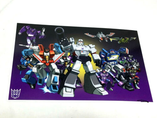 G1 Transformers Decepticons 1st Season Series Team Picture Poster 11x17