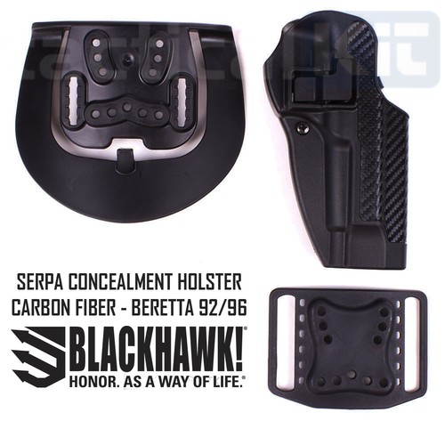 Blackhawk Beretta 92//96 serpa holster en fibre de carbone finition 410004BK