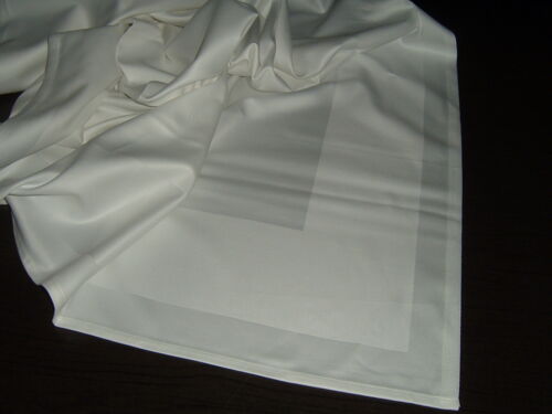 5x Tischdecke Tafeltuch 130x130 cm Gastroware Baumwolle  Atlaskante  weiß