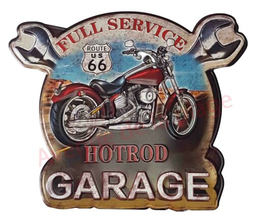 décoration pancarte rétro garage NEUF Plaque vintage moto HotRod garage 