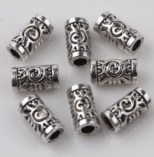 20/50/100x Tibetan Silver Metal Loose Tube Spacer Beads Jewelry Making Charms SL 