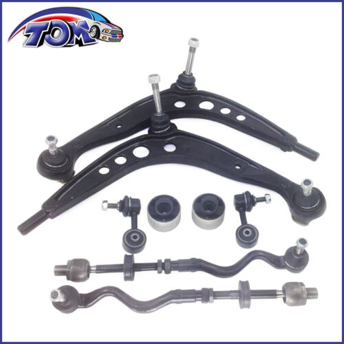 New Front Lower Control Arm Kit Tie Rods Bushings /& Sway Bar Links For Bmw E36