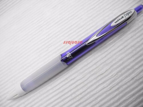 Violet 2 x Uni-Ball Signo UMN-207 F 0.7mm Fine Retractable Rollerball Gel Pen